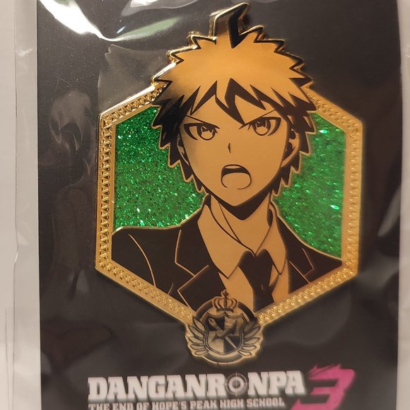Hajime Hinata Official Danganronpa Golden Series Pin - Picture 1 of 3